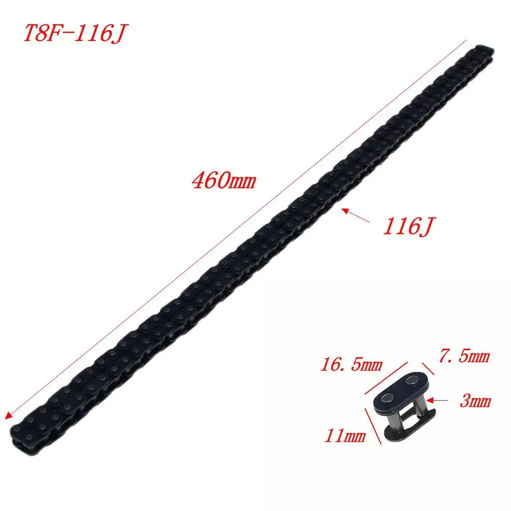 Fotografia 3: Corrente universal para motocicleta USERX T8F-116 para T8F Dirt ATV Moto Quad