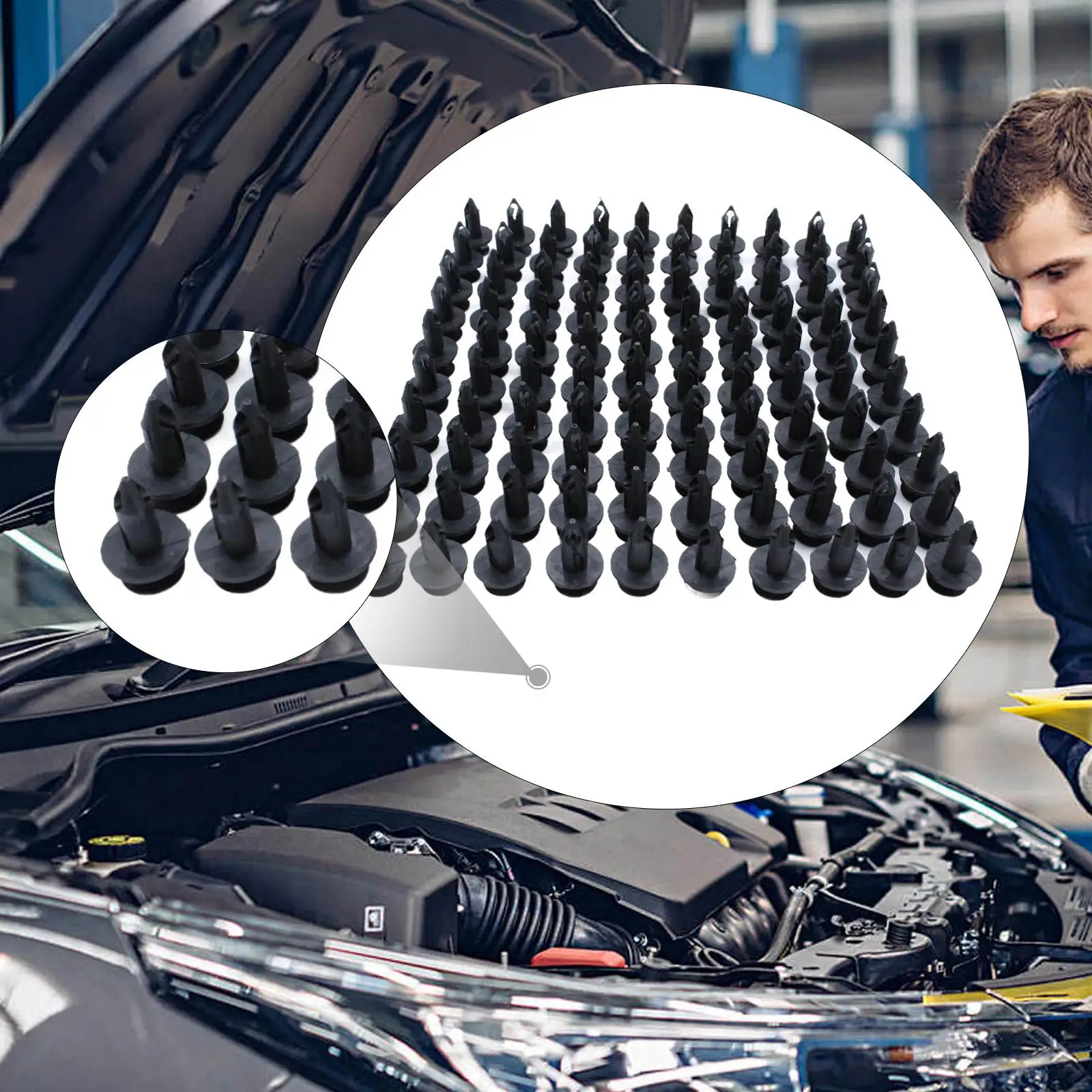 

100x комплект зажимов для отделки, более длинные зажимы для крепления обшивки панели, автомобильные крепления