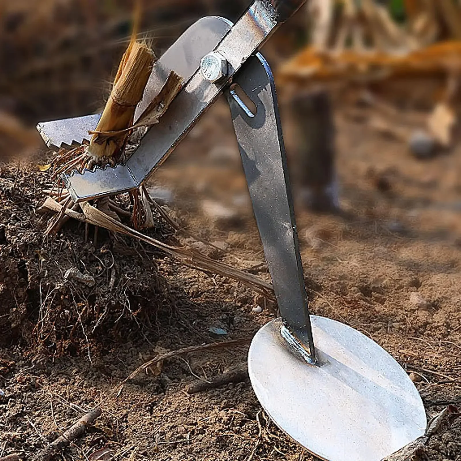 Alat Berkebun Penghilang Akar Tugas Berat Dirancang untuk Menghilangkan Akar Tanaman Manual yang Efisien dari Batang Jagung dan Akar Kedelai