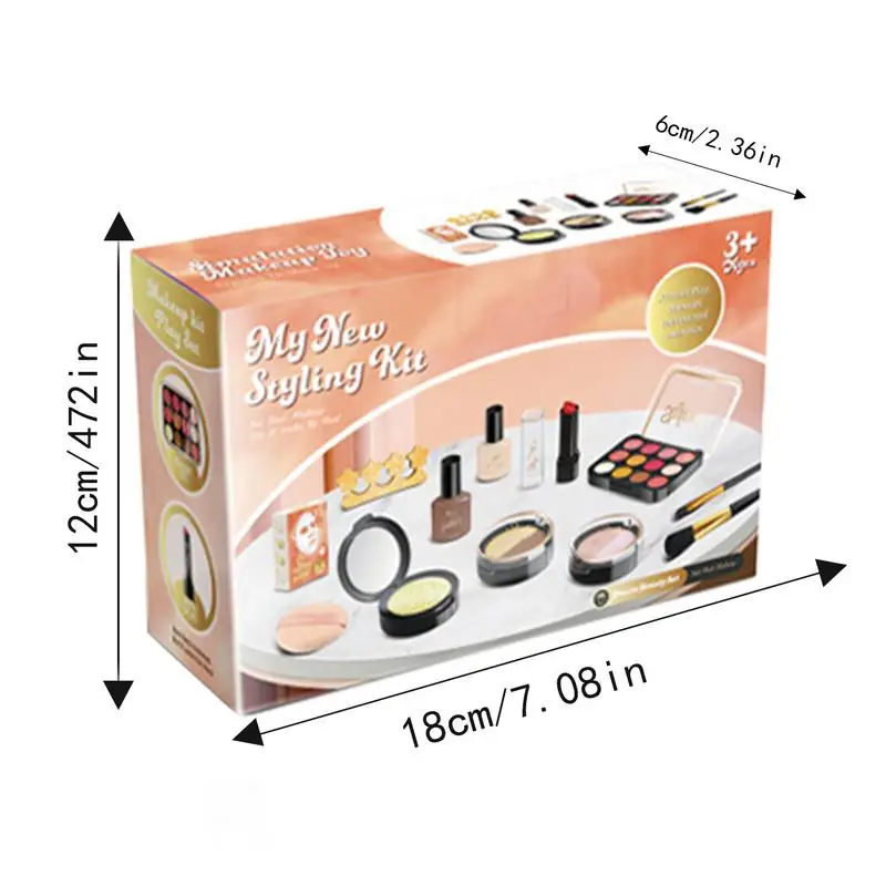 Kids Pretend Play Makeup Set Fake Makeup Toys Toy Makeup Set Cosmetic Set Imaginative Pretend Beauty Makeup Set Toys