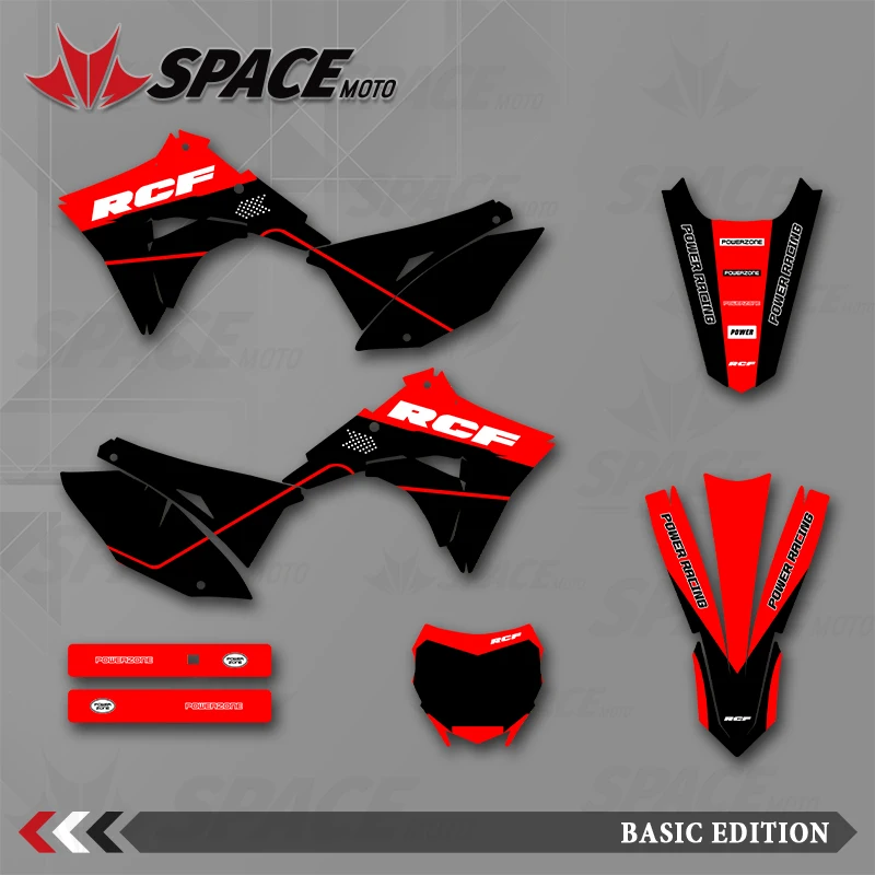

SPACE MOTO For HONDA 19-22 CRF230F BIKER Graphics Background Decals Stickers Motorcycle