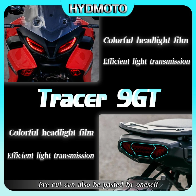 Film lampu depan Yamaha Tracer 9GT, film instrumen modifikasi mobil, aksesori motor, stiker pelindung transparan