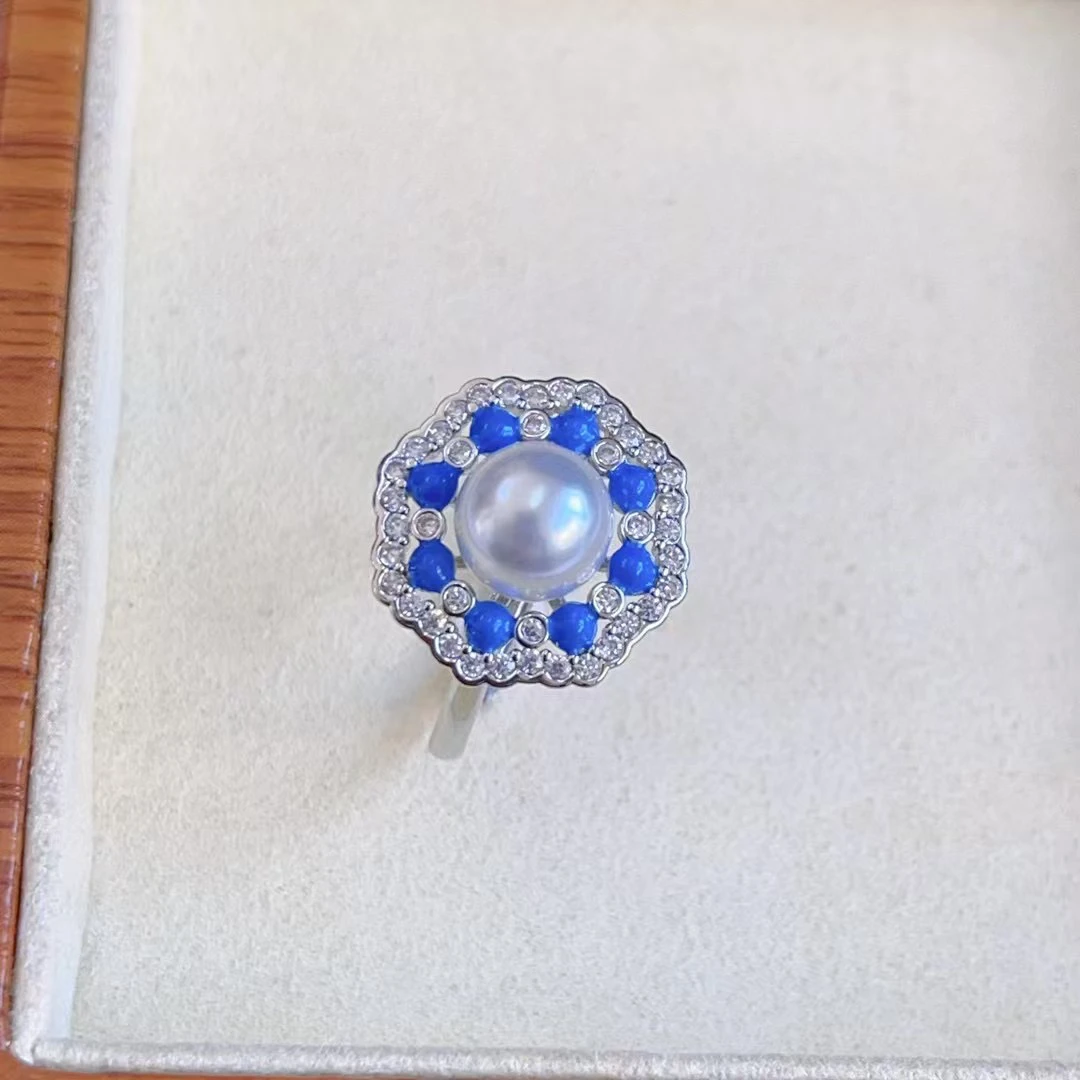 

Кольцо с жемчугом в стиле ретро, аксессуары «сделай сам», маленькое роскошное женское кольцо Court Sle, изысканные ювелирные изделия Crtsmanip