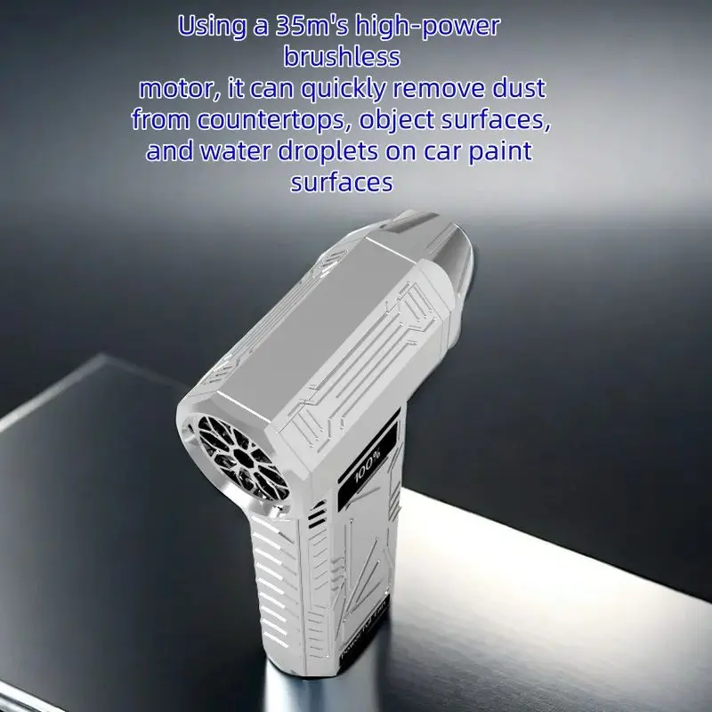 Ventilador violento turbo portátil inalámbrico de alta velocidad, motor sin escobillas, barbacoa para acampar, asistencia de combustión, eliminación de polvo