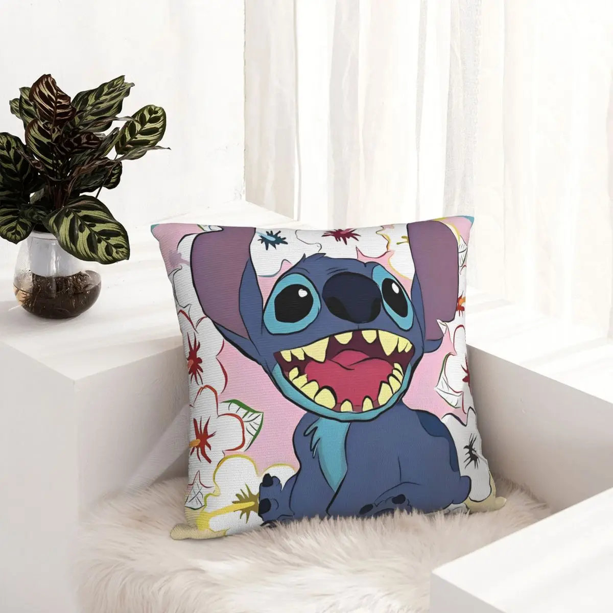 ألوها غرزة كيس وسادة مربع مضحك الغريبة غطاء الوسادة ديكور مخصص المخدة للمنزل 45*45 سنتيمتر