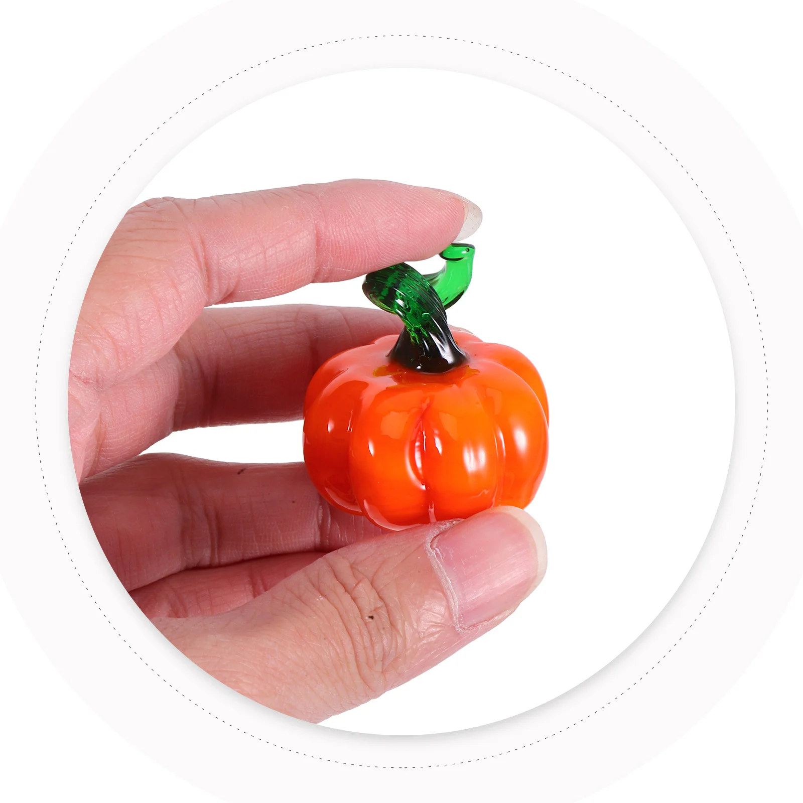 

Miniature Hand Blown Glass Pumpkin Colored Decor Table Ornament Mini Hand Blown Glass Pumpkins