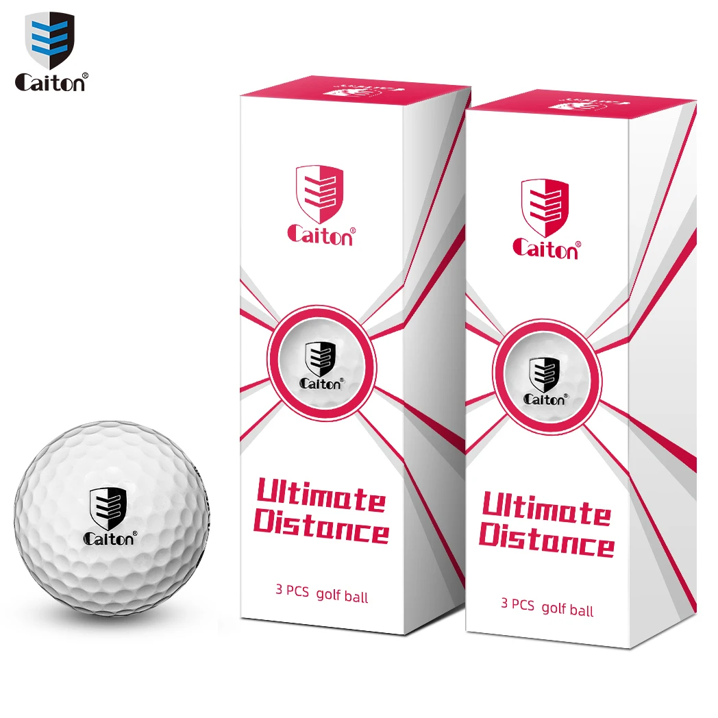 

Caiton-6/3Pcs Extreme Distance Golf Balls, Dual Layer Core, Aerodynamic Design, Fly Gears, More Stable,Tour-Level Performance