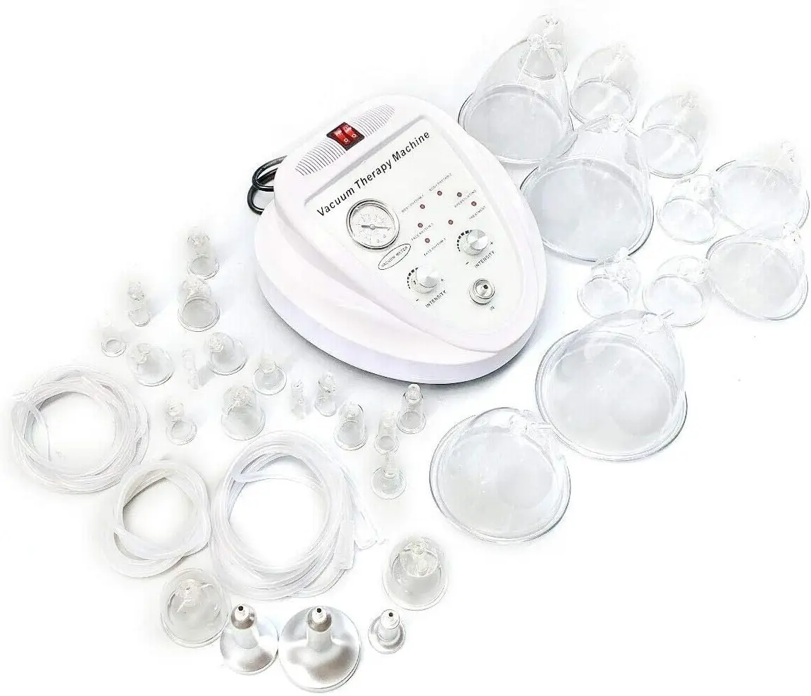 24 Suction Cup Vacuum Therapy Machine Butt Lifting Breast Improvement Instrument Pump Cup Massager Body Shaping Butt Lifting