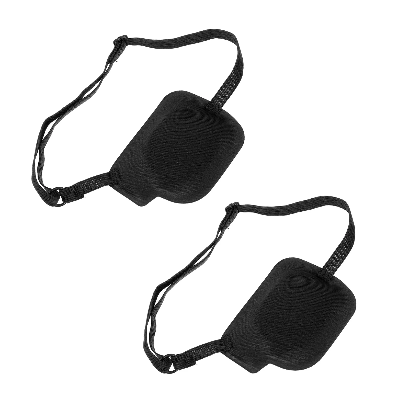 2Pcs 3D Eye Patch Elastic Adjustable Strabismus Amblyopia Correction Polyester Single Lazy Eye Masks for Adults