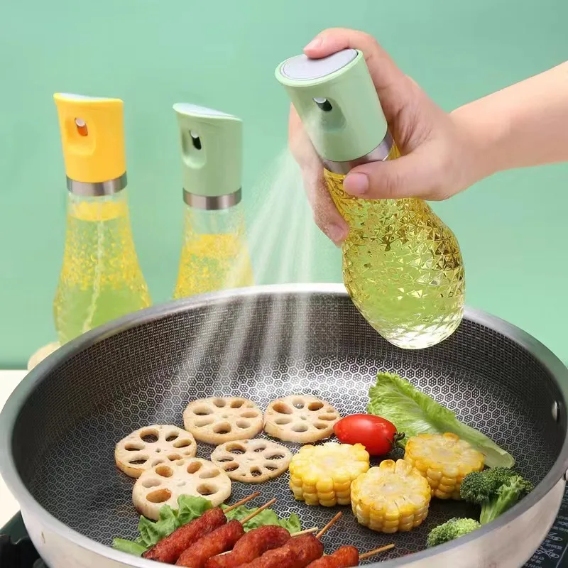 

260ML Spray Bottle Olive Oil Sprayer for Barbecue Oil Sprayer for Air Fryer Baking Large Capacity Oil and Vinegar Bottle Sprayer