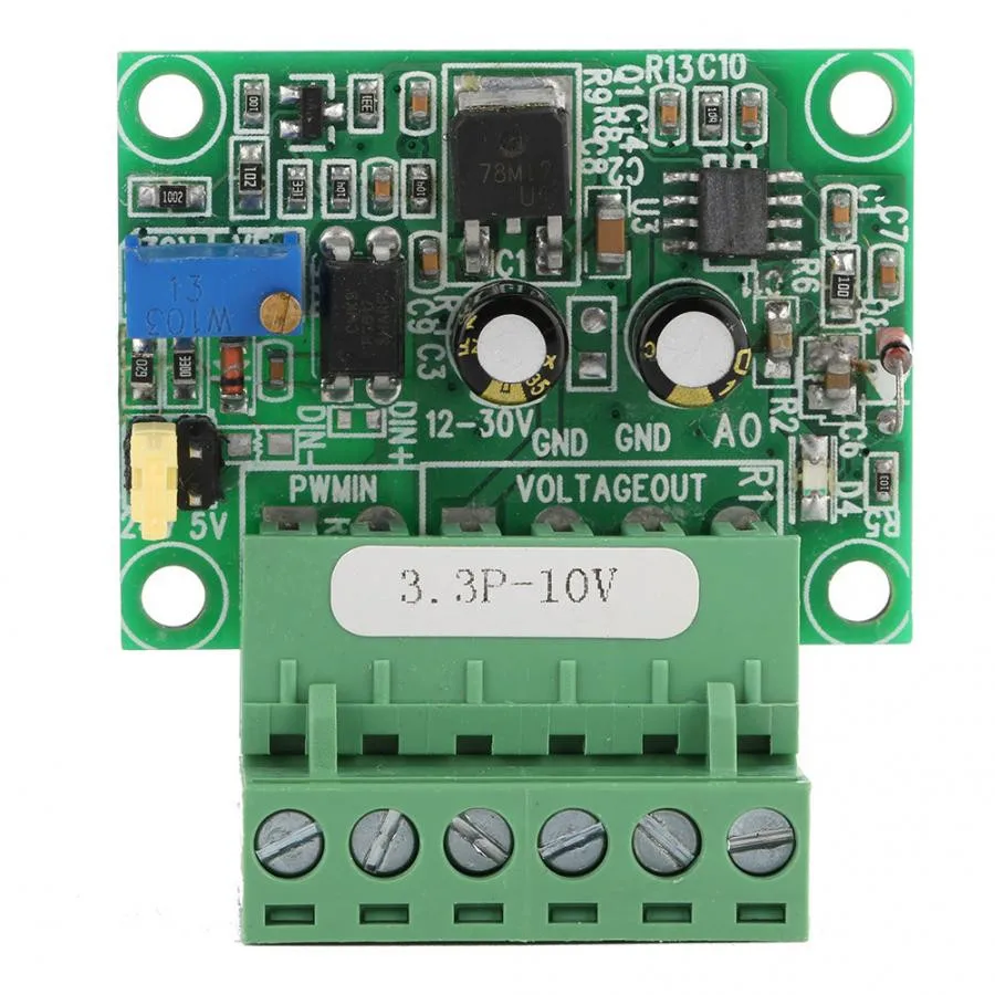 Industrial For PWM to 0-10V Converter Module 3.3P-5V Supporting 100Hz to 3kHz Frequency Range and 10mA Output Current