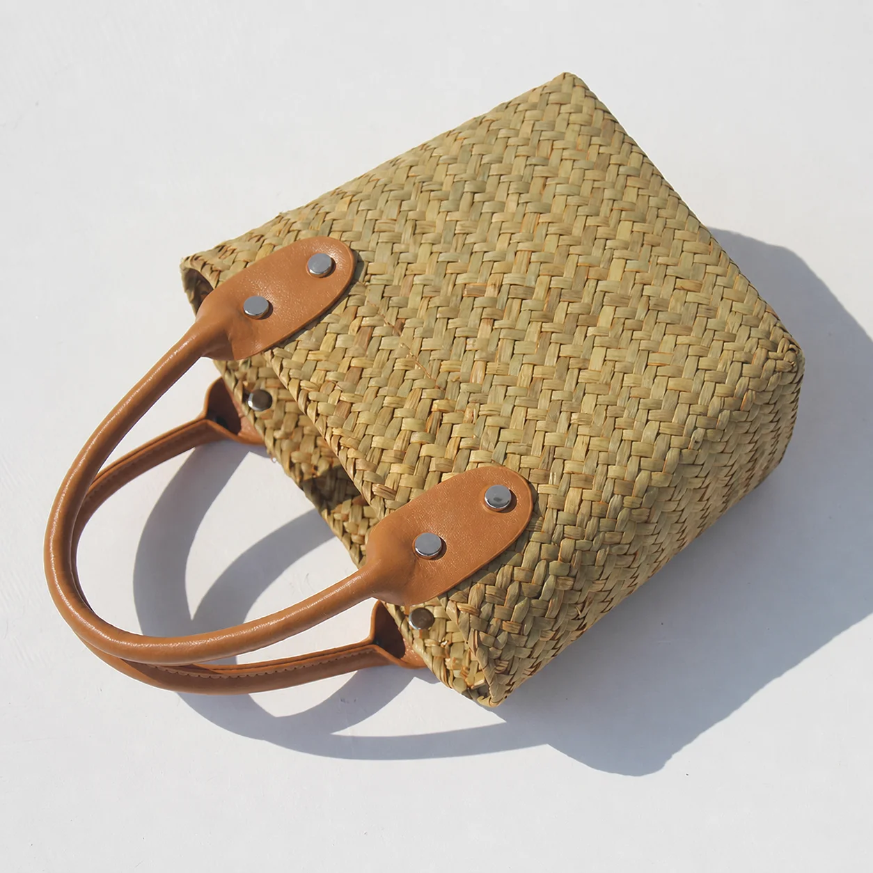 

NEW Straw Woven Women Bag Summer Beach Bag New Versatile Shoulder Bag Fashion Rattan Handbag Tote Bag Large Capacity