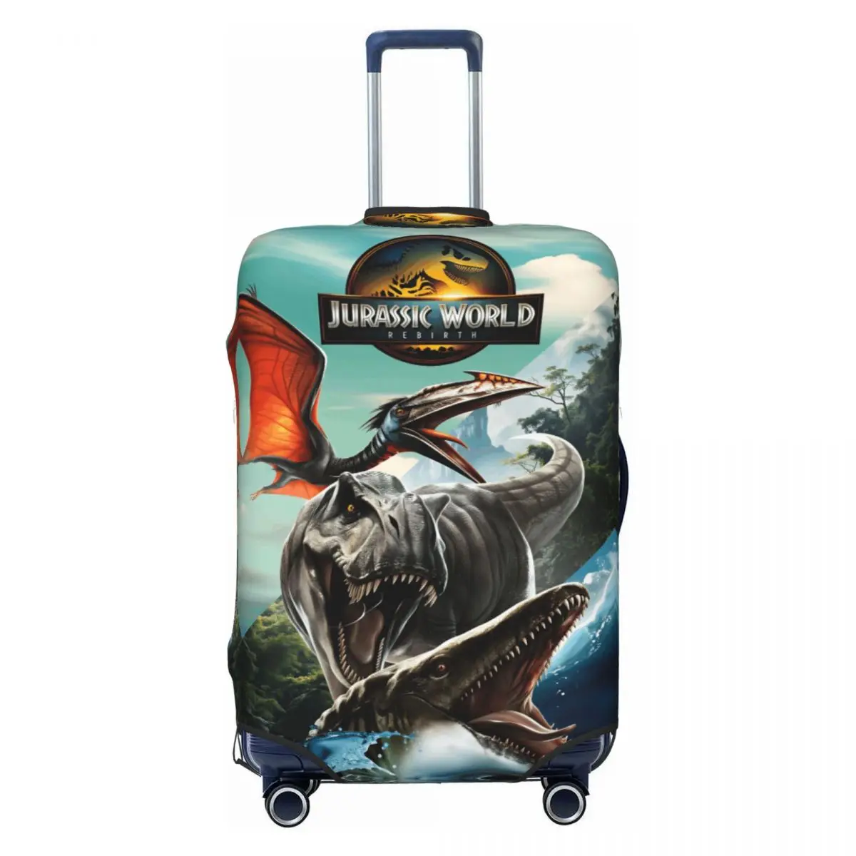 

Чехол для чемодана «Юрский период: Возвращение динозавров» для отпуска и круизов, эластичный защитный чехол для багажа