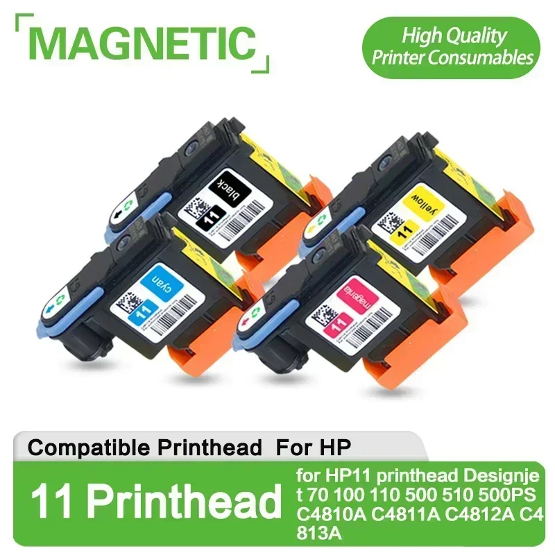 For HP 11 C4810A C4811A C4812A C4813A Print head Compatible Remanufactured for HP 500 800 510 100 110 111 120 1000 1100 1200