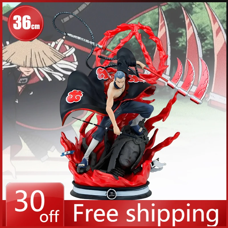 

36cm Hidan Akatsuki Evil God Form Figure Animation Peripheral Toy Collections Desktop Ornament Craft Model Holiday Gifts Toys