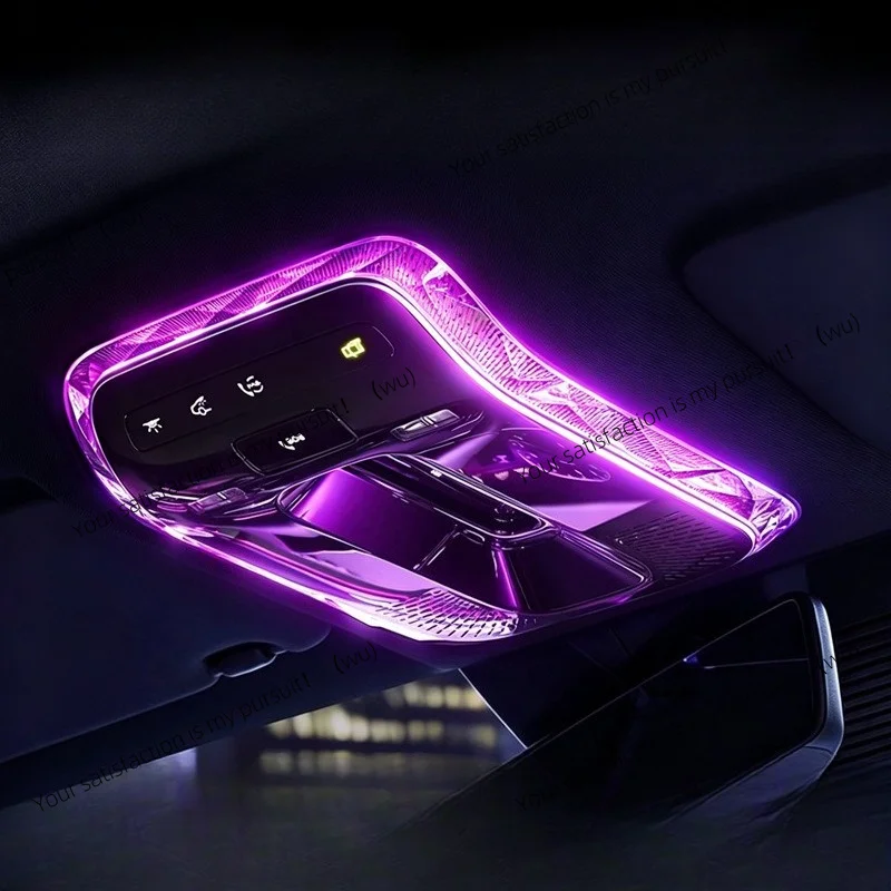 For Mercedes E300L S C Class EQE GLC GLE Reading Light Crystal Decor Frame Cover Ambient Lamp Trim Interior Luxury Bling Styling