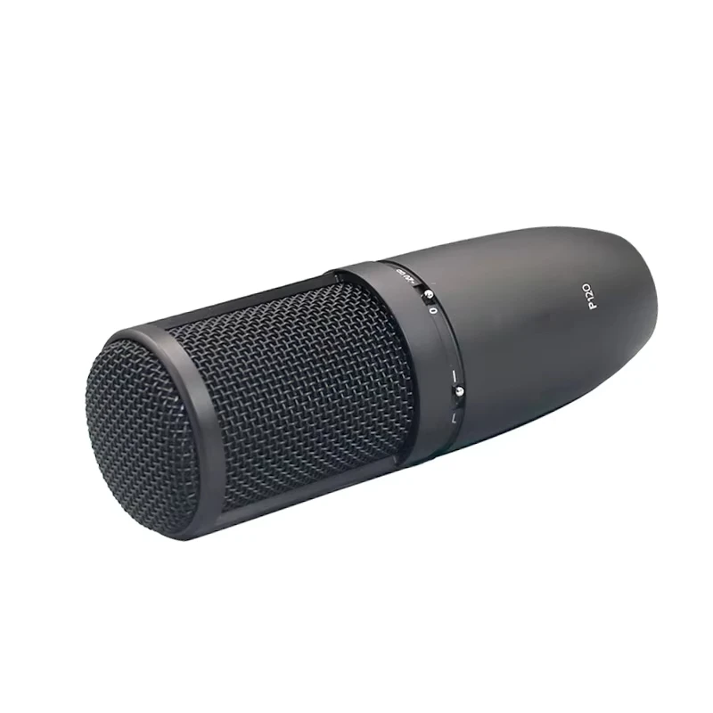 EIF con diafragma ligero que garantiza un sonido claro, equipo de estudio P120, micrófono condensador para grabación y puesta en escena