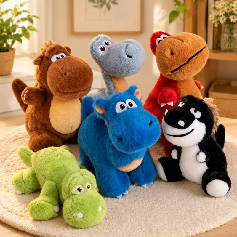 

20cm Kawaii INS Hot Dinosaur Plush Doll Colorful Tyrannosaurus Pterosaur Animal Stuffed Toy Home Decor Appease Gift For Kids