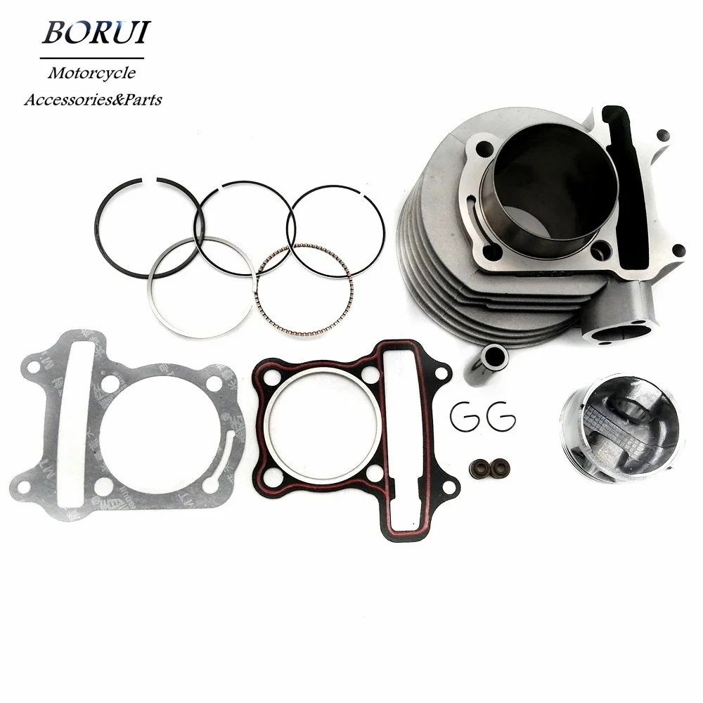 

Motorcycle Performance Parts 57.4mm Engine Cylinder Kit Piston Ring Set For GY6 150CC Moped Scooter ATV Quad Buggy Pit Bike