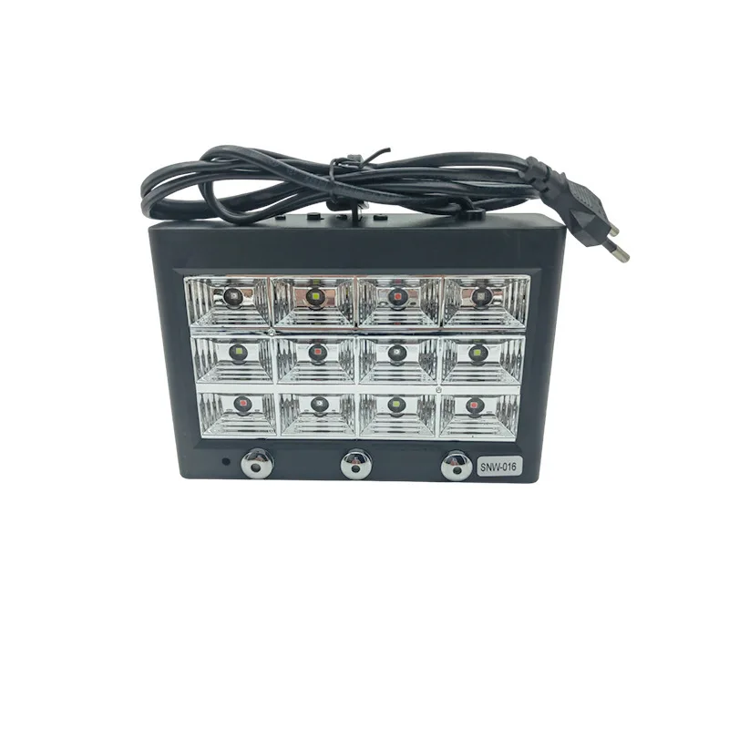 

New RGB Colorful LED Voice-activated Strobe Light Mini Stage Atmosphere Light Beads Color Strobe Light Stage