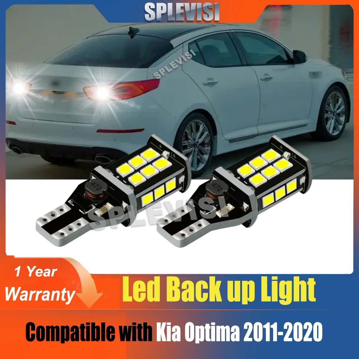 

2x LED Reverse Light Accessories Backup Lamp For Kia Optima 2011-2020 2011 2012 2013 2014 2015 2016 2017 2018 2019 2020