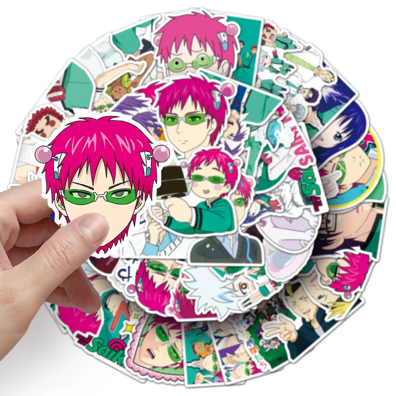 50 قطعة ملصقات سايكي كوسو الكرتون الكتابة على الجدران Puperpowers الرسوم المتحركة الشارات الأمتعة المحمول الهاتف الغيتار سكيت الديكور الهدايا #5