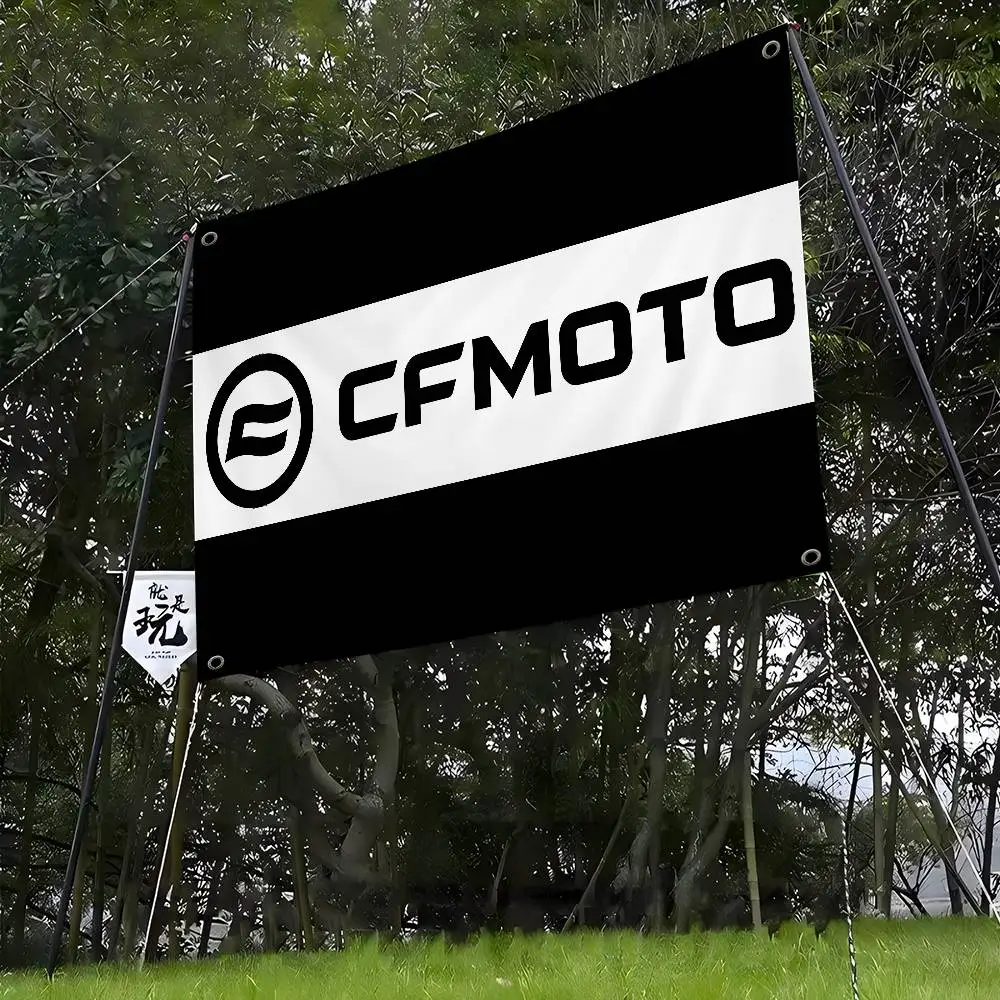 C-CFmoto Cartoon Flag Art Science Fiction Room Home Decor Wall Hanging Home Decor Banner