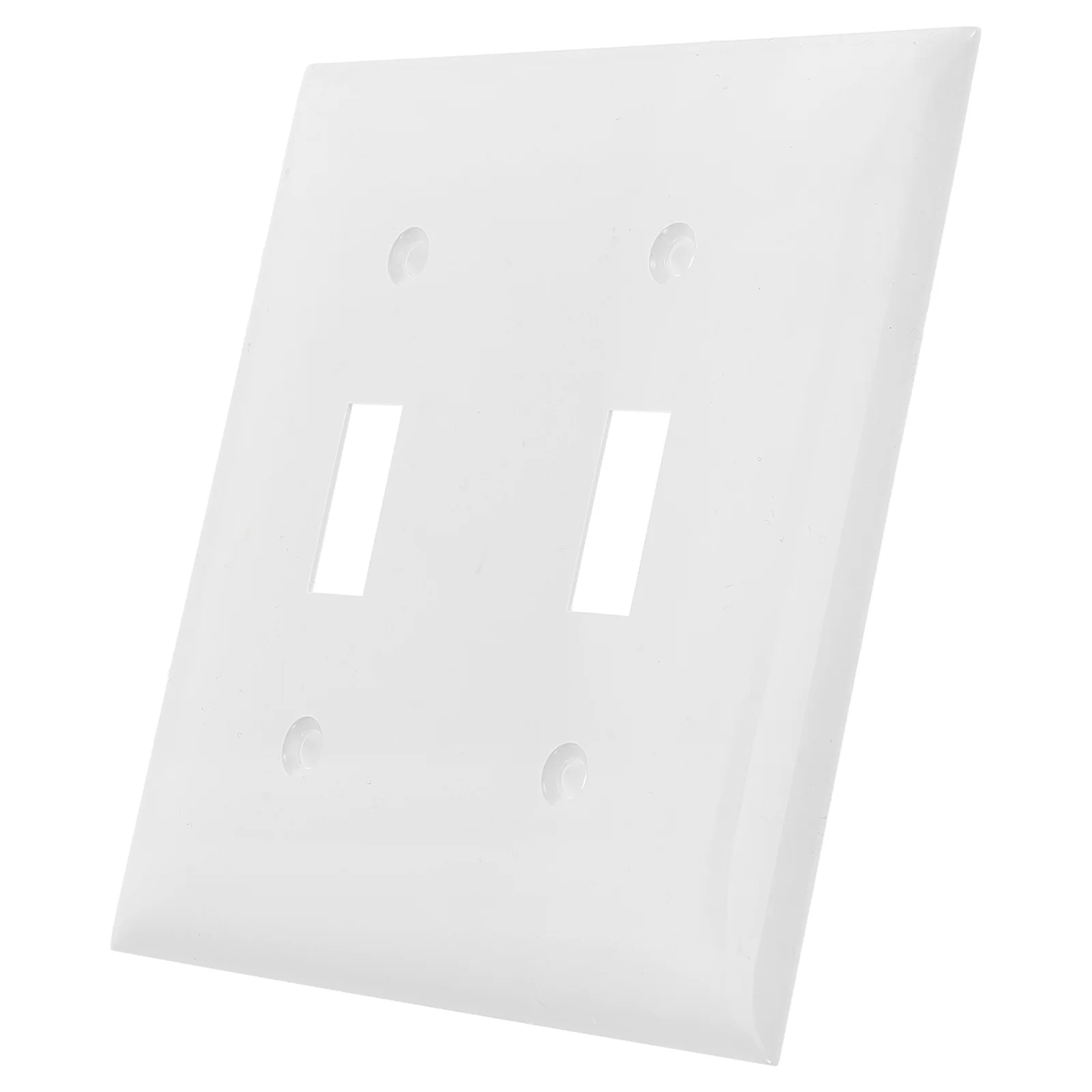 

Switch Panel Double Light Plate Toggle Wall Siding 1160X1150X050CM Cover White Lamp