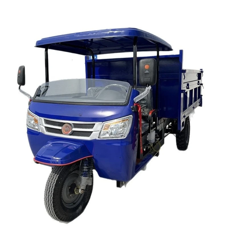 Tricycle high horsepower, ground dump truck climbing load