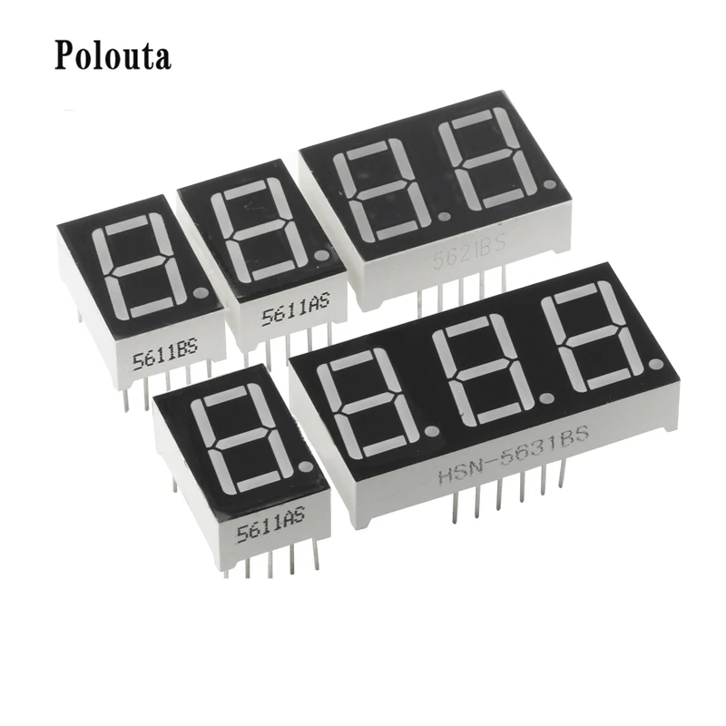 10 Pcs/lot Digital Tube 1 Digit 0.28 Inch Red Highlight LED Display Digital Tube Anode And Cathode Super Electronic Component