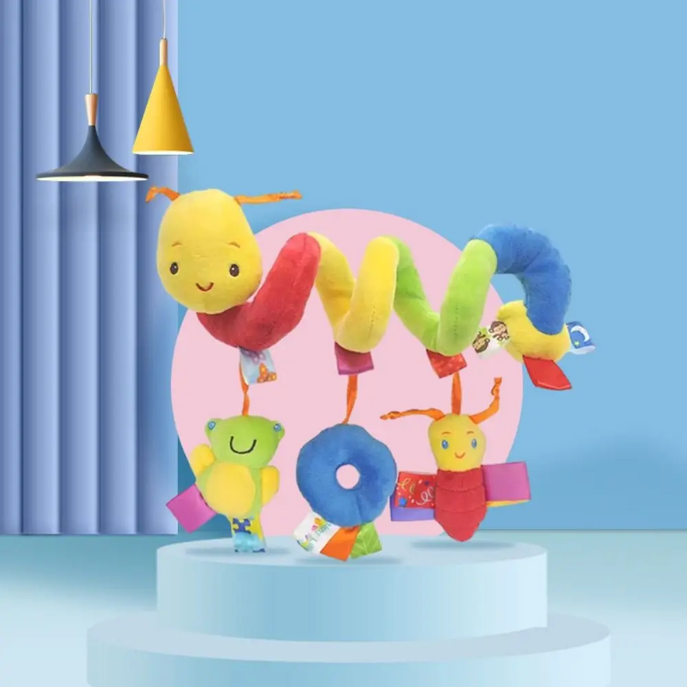 Animali del fumetto Seggiolino auto per bambini Giocattoli Peluche Estensibile Spirale Appeso Giocattolo per bambini Campane sospese multicolori