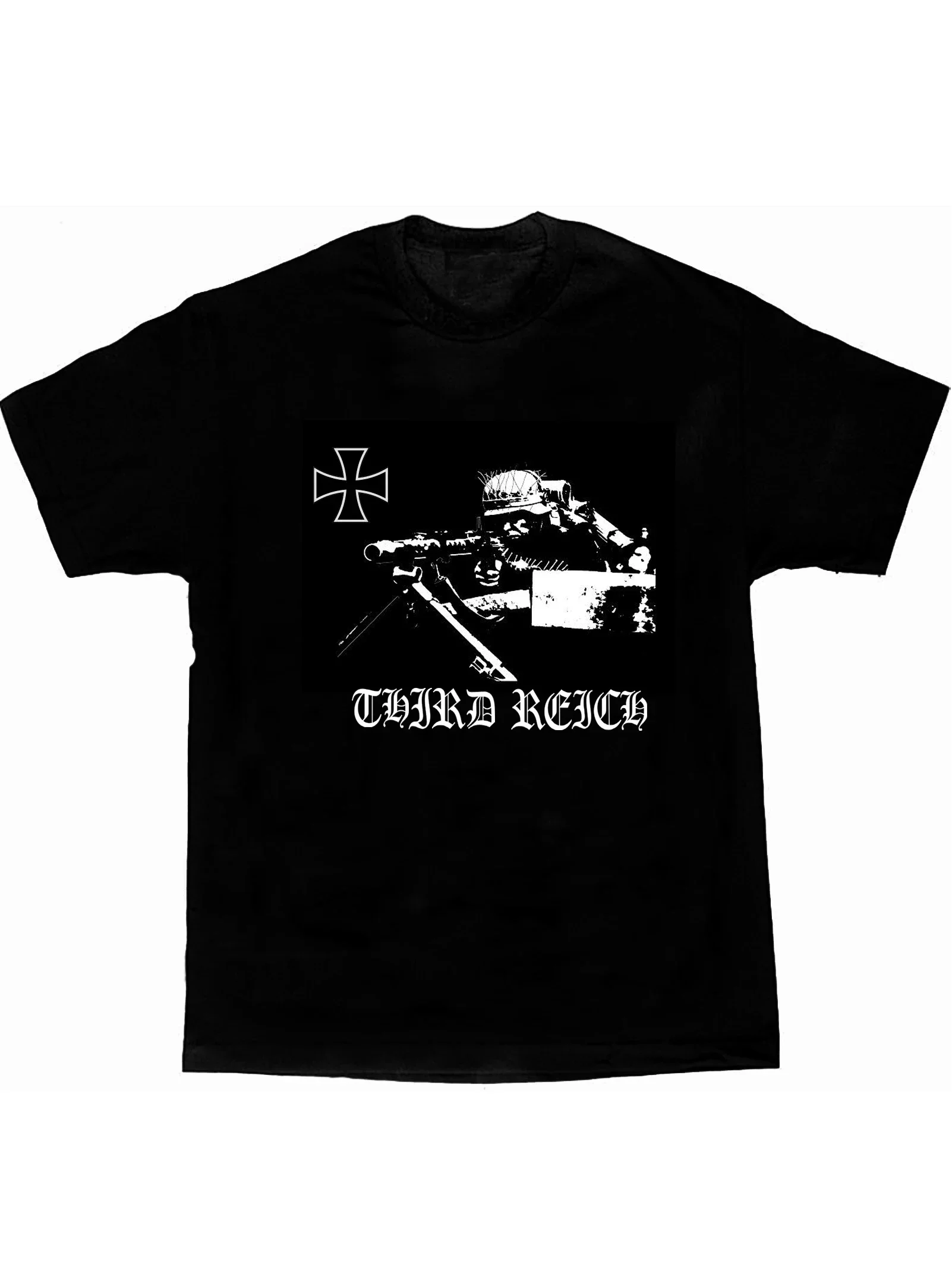 MG34 رشاش الحرب العالمية الثانية Wehrmacht رشاش تي شيرت 100% قطن س الرقبة قصيرة الأكمام الصيف عادية قميص رجالي الشارع الشهير