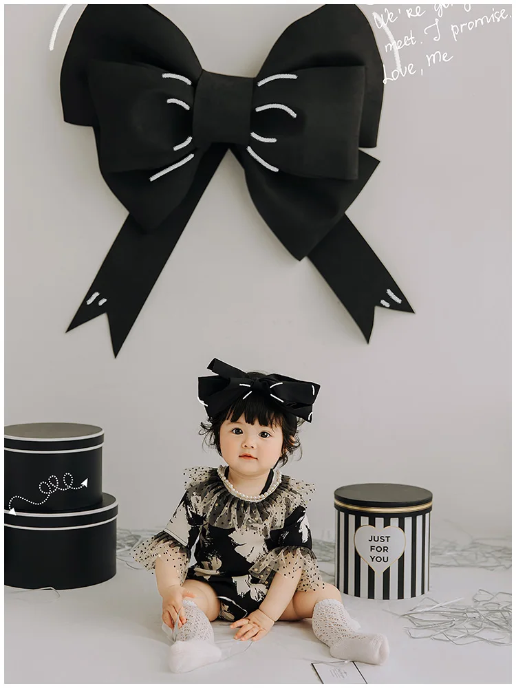 Hundred Days Baby Photography Clothing Womens Treasure Photography Clothing Bow Western Style Xiaoming Yuan  아기 코스프레