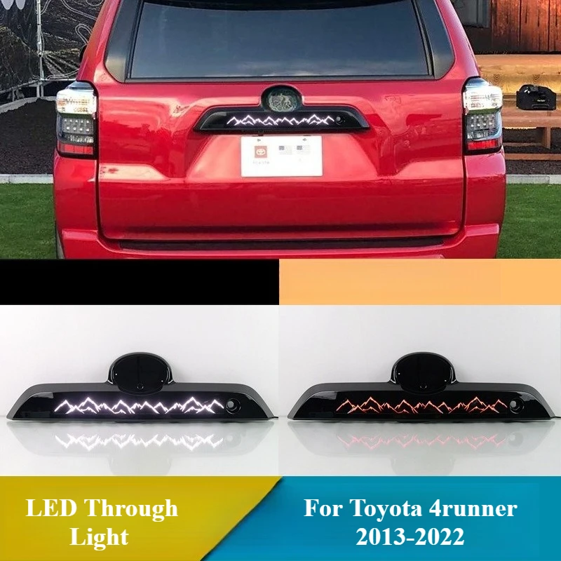 

For Toyota 4runner 4 Runner 2013-2022 LED Through Light License Plate Lights Taillight Rear Fog Lamp Brake Light 12V Reflector