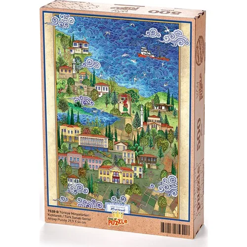 King Of Puzzle Turkey Miniatures-Bsnl-Nasuhi Hasan Çolpan Wooden Puzzle 500 Parts