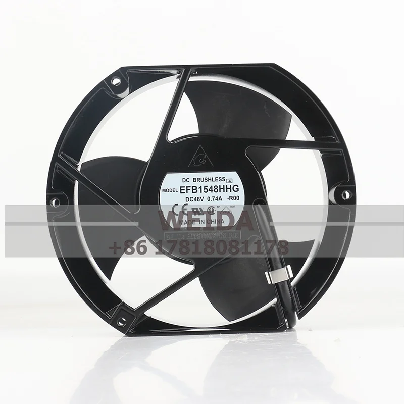 Delta 12V 24V DC48V EFB1548HHG-R00 0.74A 172X150X51mm 17cm 17251 silent fan double ball exhaust  cooling fan