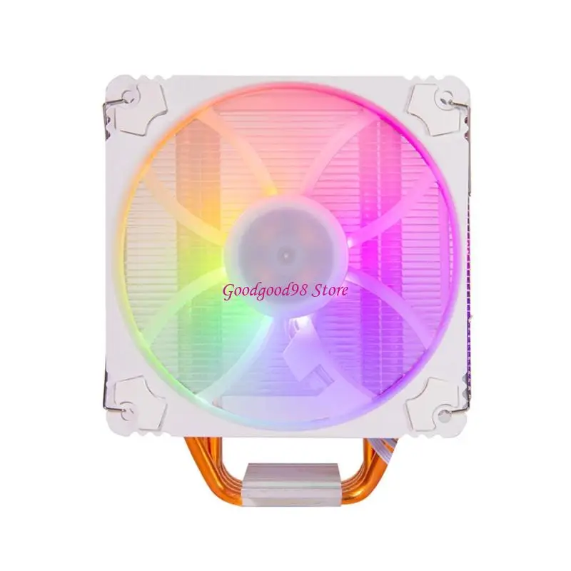 Enfriamiento CPU LED multi color con tubos calor cobre para múltiples procesadores W8EC