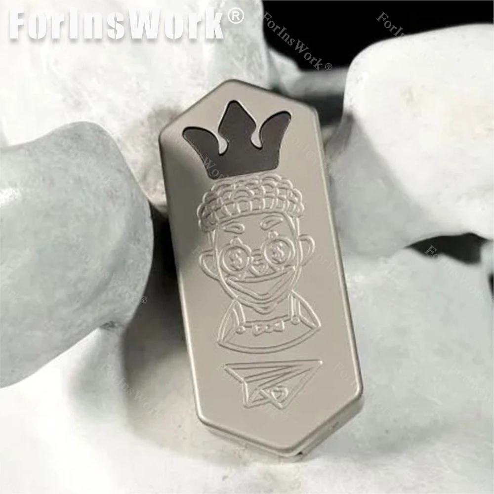 ZacLab ไทเทเนียม MINI เครื่องบินขนาดเล็ก Mechanical Push Slider ความเครียดบรรเทาของเล่นสไลด์ Fidget ของเล่นโต๊ะของเล่น