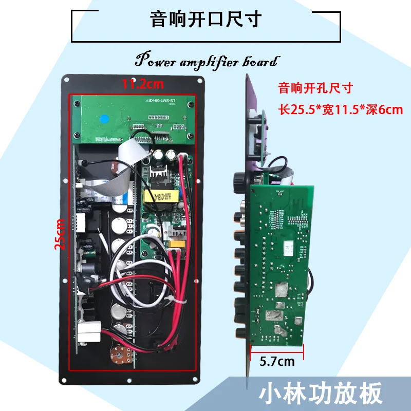 tie rod audio power amplifier board with Bluetooth, modified speaker main board connected to 12V battery 220V power supply
