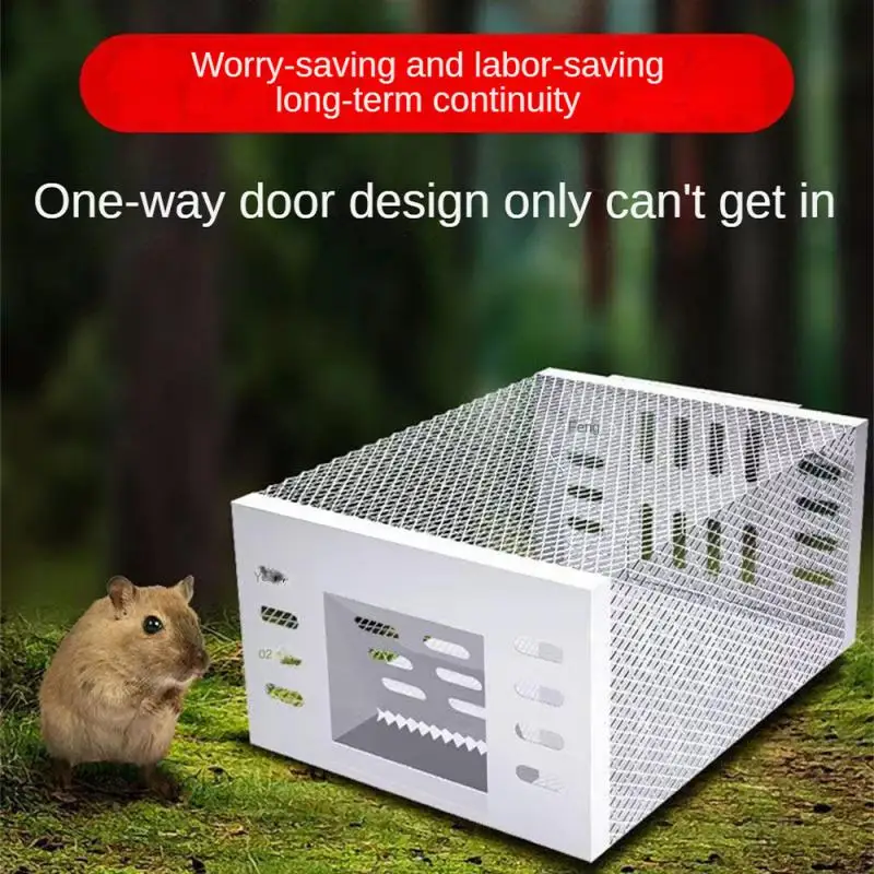 

Household Continuous Mousetrap Harmless Metal Pest Control Home Automatic Mousetrap Rat Rodent Exterminator Non-toxic Mouse Trap