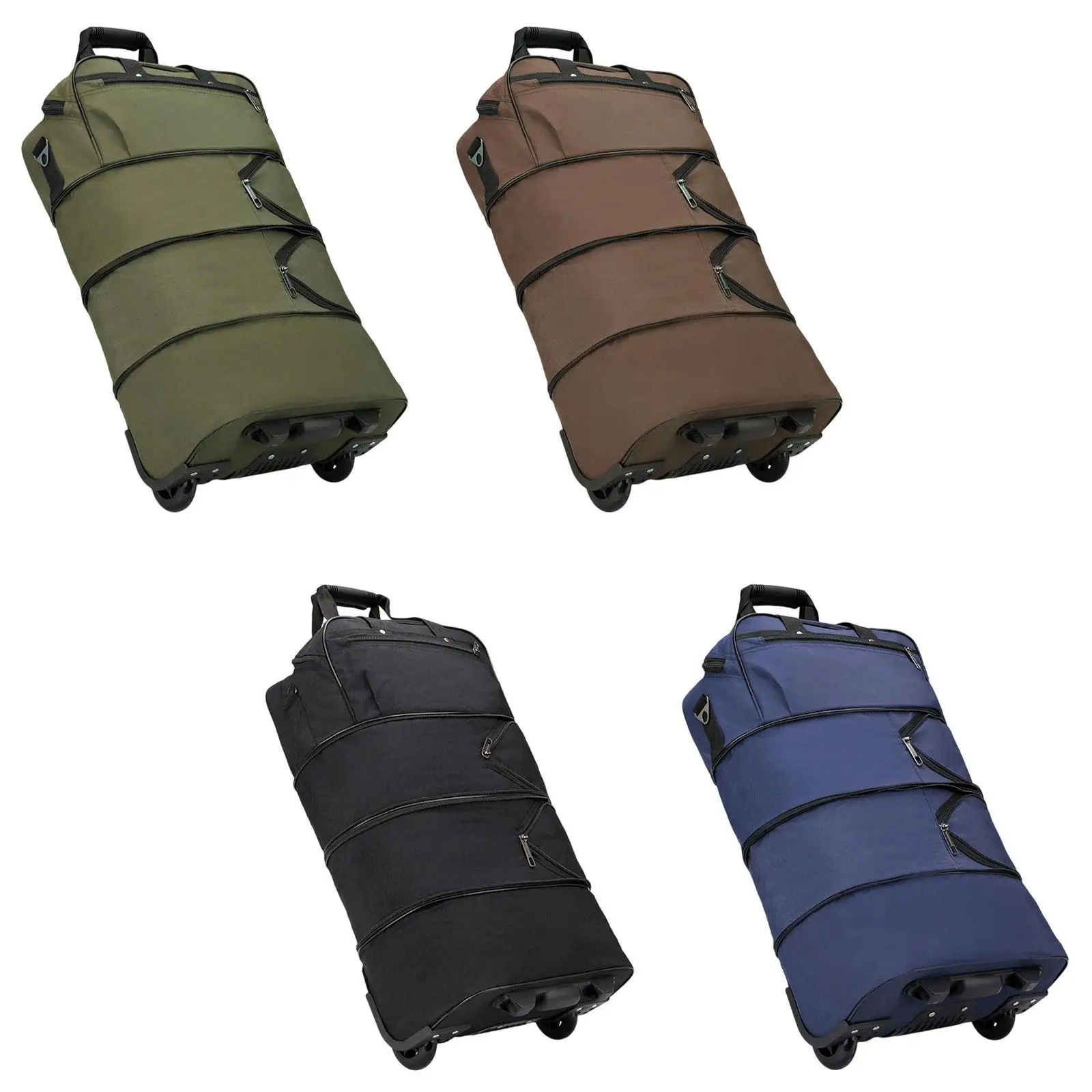 Rollbare Reisetasche, kompakte, multifunktionale, robuste Gepäcktasche mit Rollen