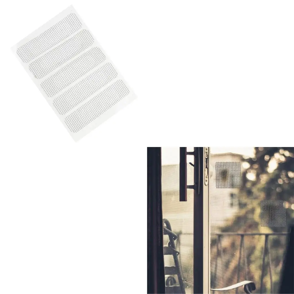 Adhesive Mesh Roll for Window Screen Repair Net Tape Anti Insect Fly Door Screen Tear Hole Repair Patches Replacement