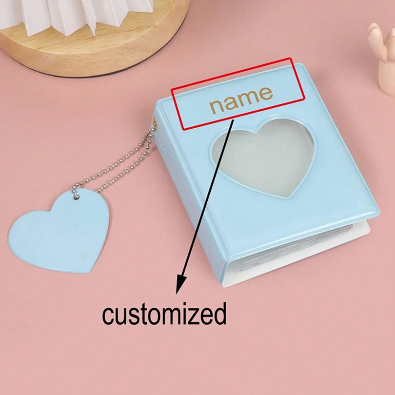 Mini Custom Name Photo Album Personalized Text Photocard Holder Valentine's Day Gift Kpop Fan Card Album Photocard Binder view 6
