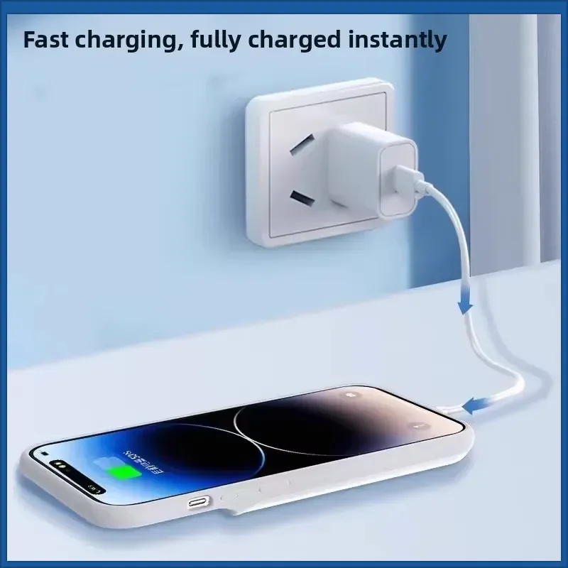 Large Capacity New 10Ah Battery Case for IPhone 16Pro 15 Pro Max 13 14 Pro 12 XS Max XR Mini Power Bank Charging Power Case
