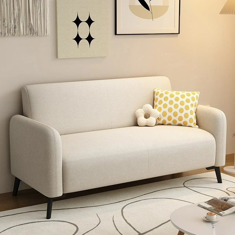 

living room simple Sofa small apartment bedroom reception double sofa modern Lounge modern canapé pas cher Hotel furniture