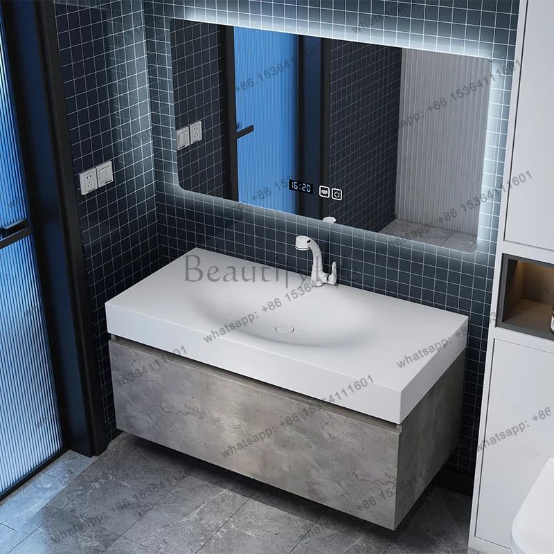 

Simple Modern Cabinets Washstand Washbasin Vintage Toilet Cabinets Vanity Light Muebles