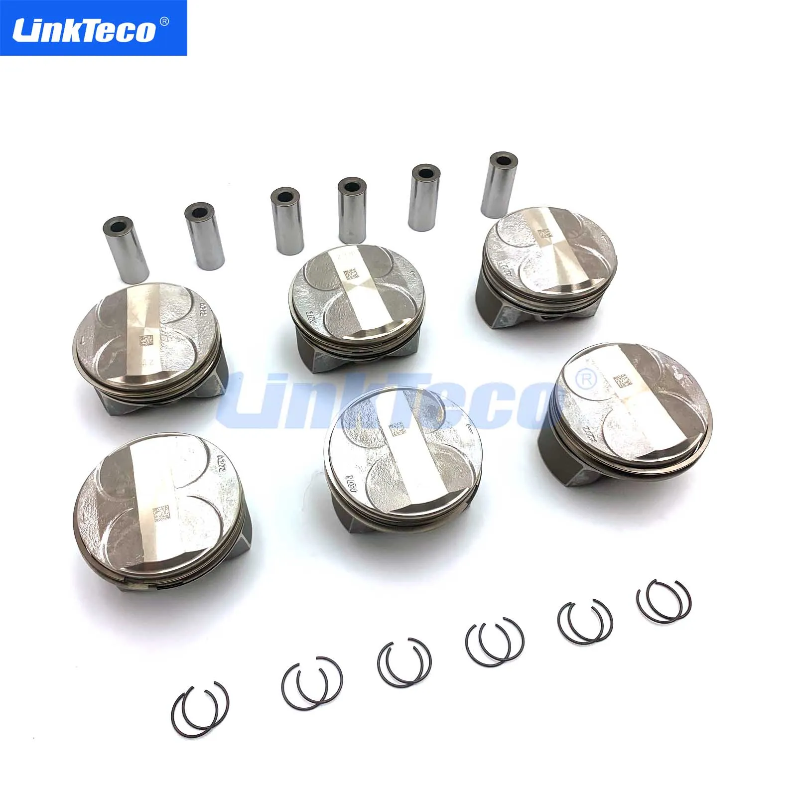 6pcs Pistons and Rings Set Φ88mm For Mercedes-Benz C300 E280 E300 S300 2.5L 3.0L M272