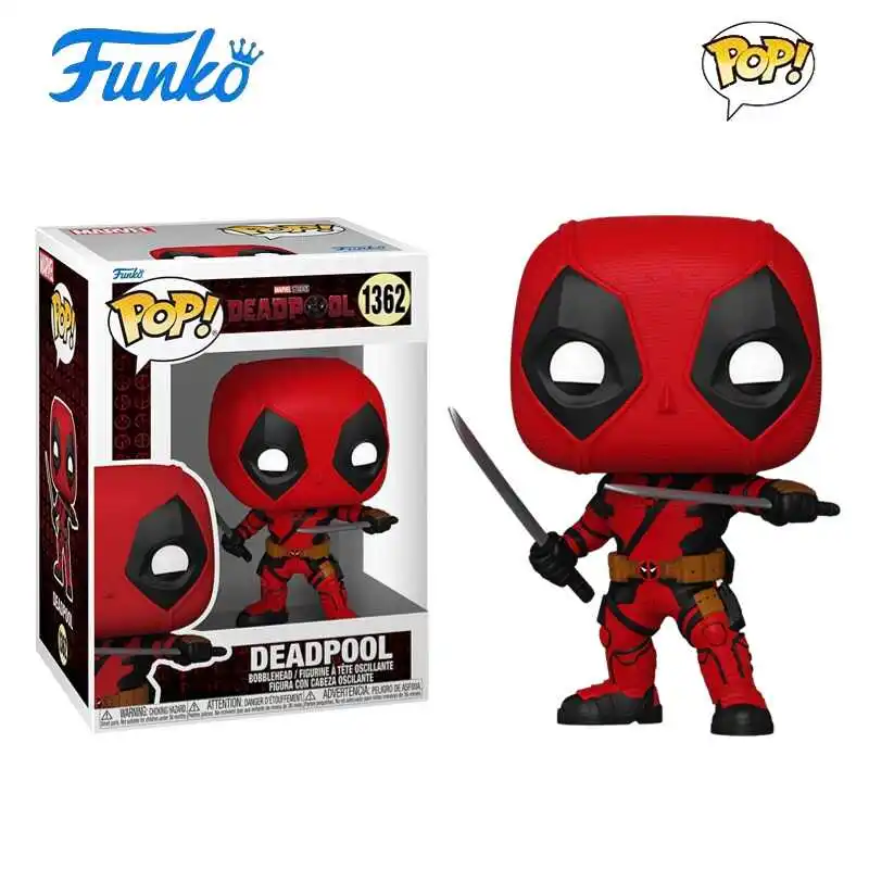 Funko POP Oryginalna Figurka Deadpool Anime Wolverine Figurka Akcji Zabawki dla Chłopców Dziewcząt Dzieci Prezent Kolekcjonerski Model Ozdoby