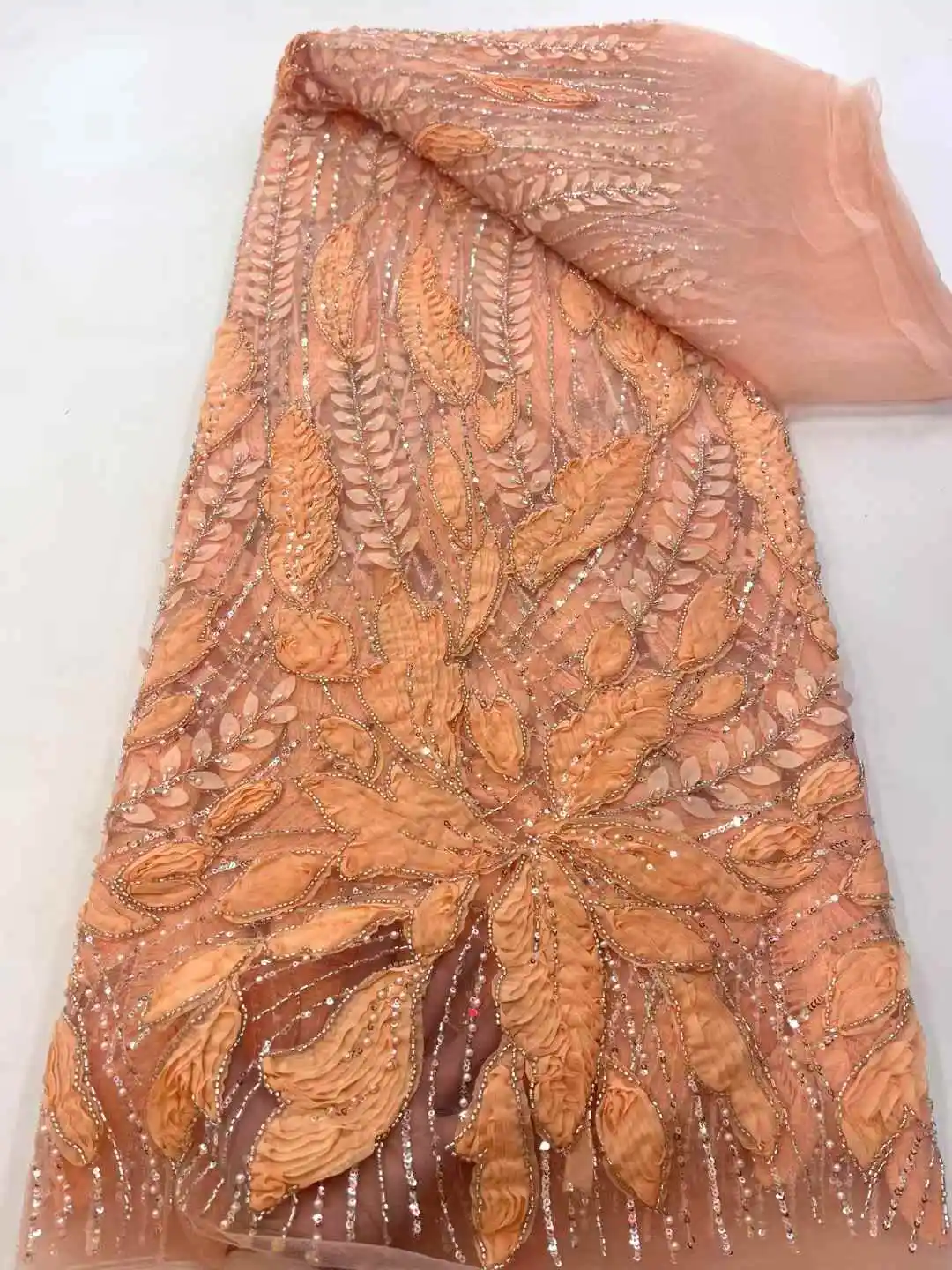 2025 جديد الأبيض جودة عالية الأفريقي أقمشة الدانتيل الفرنسية صافي التطريز الترتر مطرز تول أقمشة الدانتيل لفساتين الزفاف