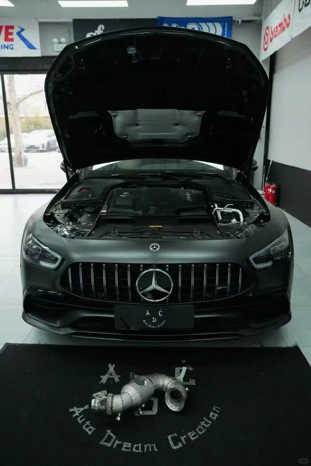 ACE für Mercedes BENZ AMG M256 GT50 GT53 GLE53 GLE53 GLS53 E53 Hochleistungs-Downpipe mit Hitzeschutz SUS304 Auspuffanlage – Detail 8